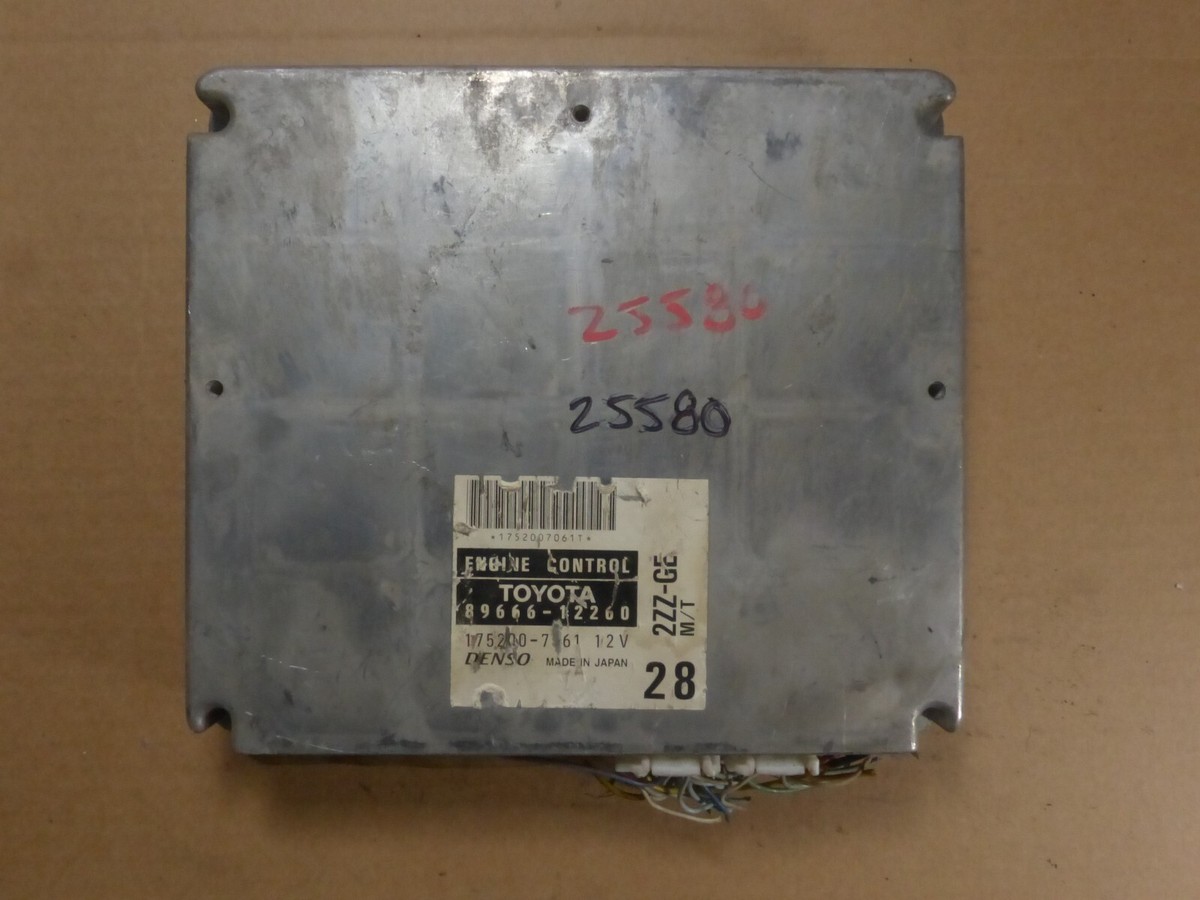 TOYOTA COROLLA 2ZZ-GE MT ECU ECM COMPUTER 89666-12260 | eBay