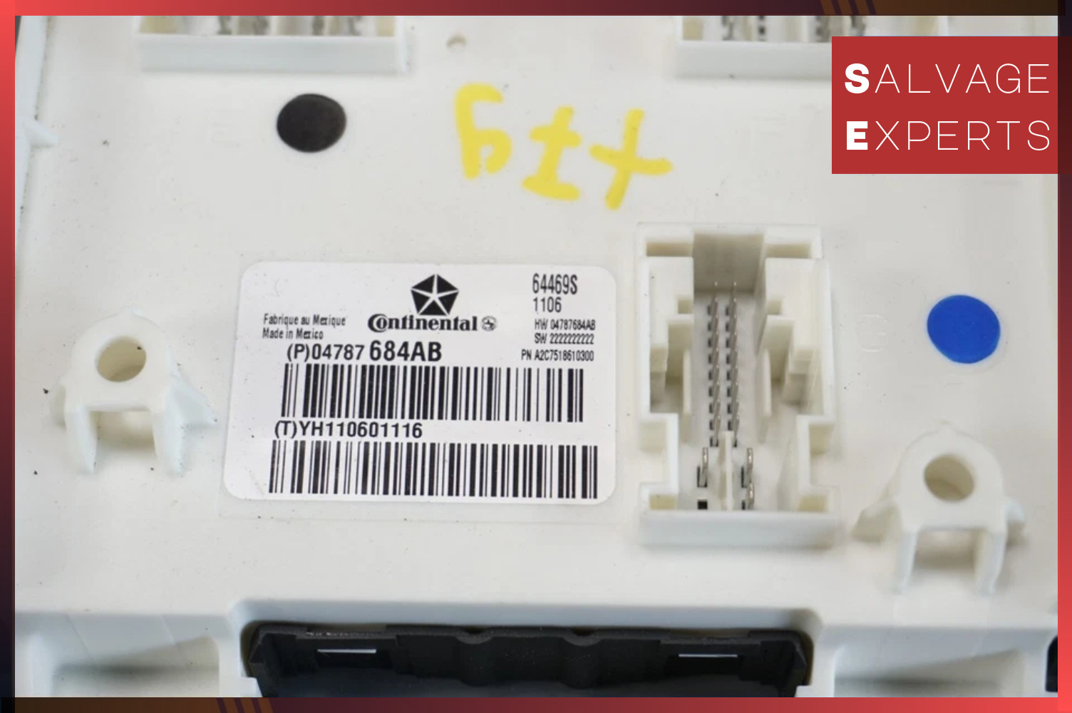 2014-2018 Maserati Ghibli BCM Body Computer Control Module Unit 04787684AD OEM