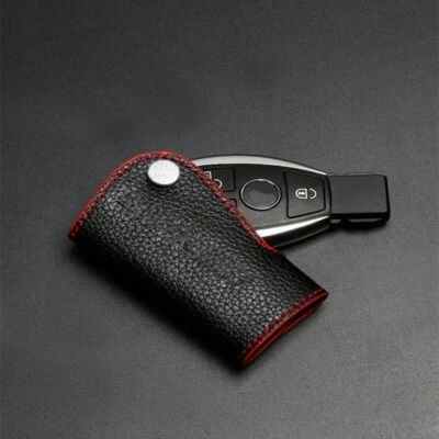 Real Leather Remote Key Fob Holder Cover for Mercedes Benz W204 W205 C GLA