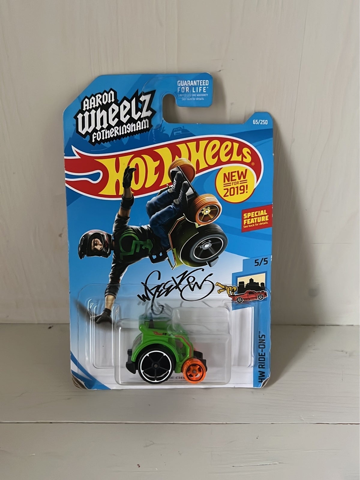 NIB Sealed 2019 Aaron Fotheringham Wheelz Hot Wheels Wheelie Chair