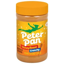 Peter Pan Crunchy Honey Roast Peanut Butter 12 Jars 16.3 Ounce Pack