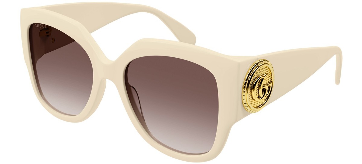NEW GUCCI GG1407S 004 BEIGE BROWN OVERSIZED WOMEN SUNGLASSES GUCCI NEW GUCCI GG1407S 004 BEIGE BROWN OVERSIZED | Mercari main image 3