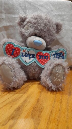 Tatty Teddy Bear Me to You  'I Love You This Much' Soft Plush Height 8.5" - Afbeelding 1 van 9
