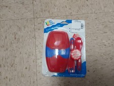 Nip The First Years Feeding Fork Spoon W/case Color Changing Red Blue