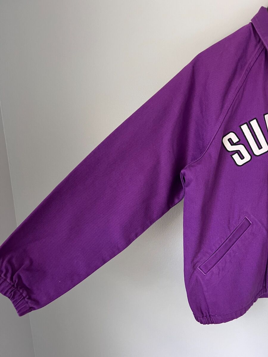 Supreme Arc Logo Denim Coaches Jacket - Size Small - Purple Supreme Arc Logo Denim Coaches Jacket - Size Small - Purple