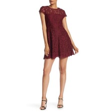 Show Me Your Mumu Darling Lace Dress Berry Merlot Alice Size Large