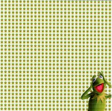 KERMIT The Frog BLOTTER ART perforated paper sheet psychedelic art