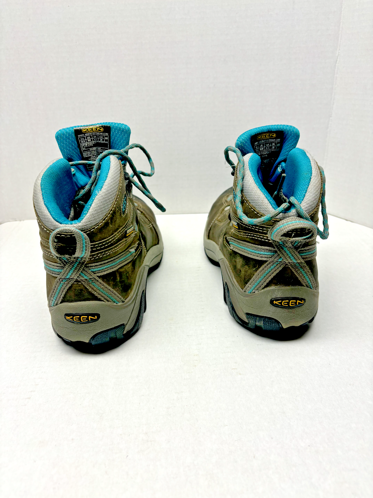 Stivali Keen donna taglia 9 punta in acciaio delicatamente indossati impermeabili