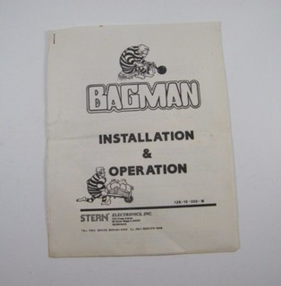 STERN: ARCADE BAGMAN INSTALLATION & OPERATION MANUAL 126-10-200-M