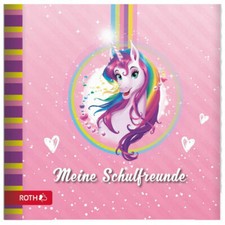 Roth Freundebuch Meine Schulfreunde Einhornportrait Einhorn