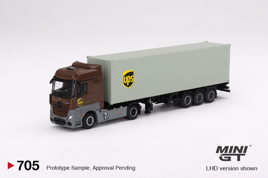 MINIGT No.705 UPSアクトロストラック&UPSフィギュアセット MINIGT No.705 UPSアクトロストラック&UPSフィギュアセット