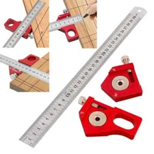 Ruler Positioning Block Scriber Line Marking Gauge Scribe Tools Ruler Locator