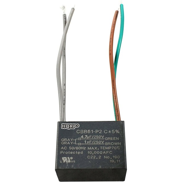 HQRP Capacitor fits Hampton Bay Ceiling Fan CBB61 4.7uf+1uf 4Wire eBay