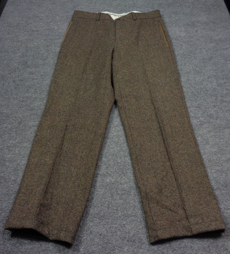 Orvis Tweed Pants Men's 32 Brown Signature Collection Donegal Wool Chino Tweed
