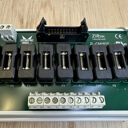 AUTOMATION DIRECT ZIPLINK ZL-CM08TF 8 POINT I/O FUSED CONNECTOR MODULE 20 PIN - Picture 8 of 15