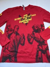 Logic Bobby Tarantino vs Everybody Tour Long Sleeve DOUBLE SIDED Red T-Shirt M