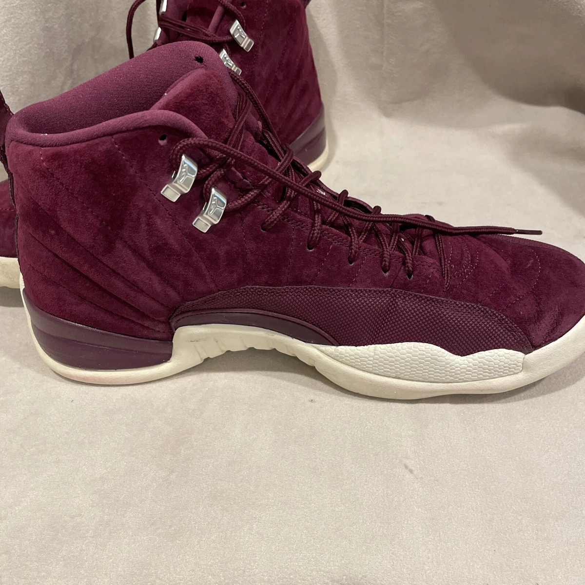 Air Jordan 12 Retro Mens Shoes Size 13 Wine Color 130690 617 with