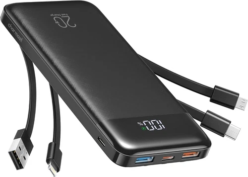 Charmast Power Bank 20000Mah, Fast Charging Portable Charger with Black