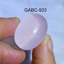 50 Carat Natural Rose Crystal Quartz 6 Ray Star Oval Shape Cabochon Gemstone