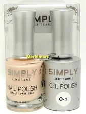 Simply Gel Color Nail Polish Soak Off 0.5fl.oz UV/LED Gel Nail Color Duo O-1