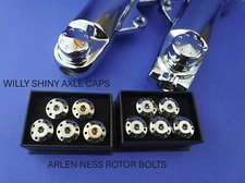HARLEY 2024 STREET GLIDE FORK LEGS AND AXLE CAPS THAT MATCH NESS ROTOR BOLTS