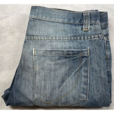 Paper Denim & Cloth Jeans Mens 30 Medium Wash Distressed Relaxed Straight Denim