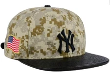 New York Yankees Pro Standard MLB DIGITAL Camo Strapback Cap With Pins MSRP $60