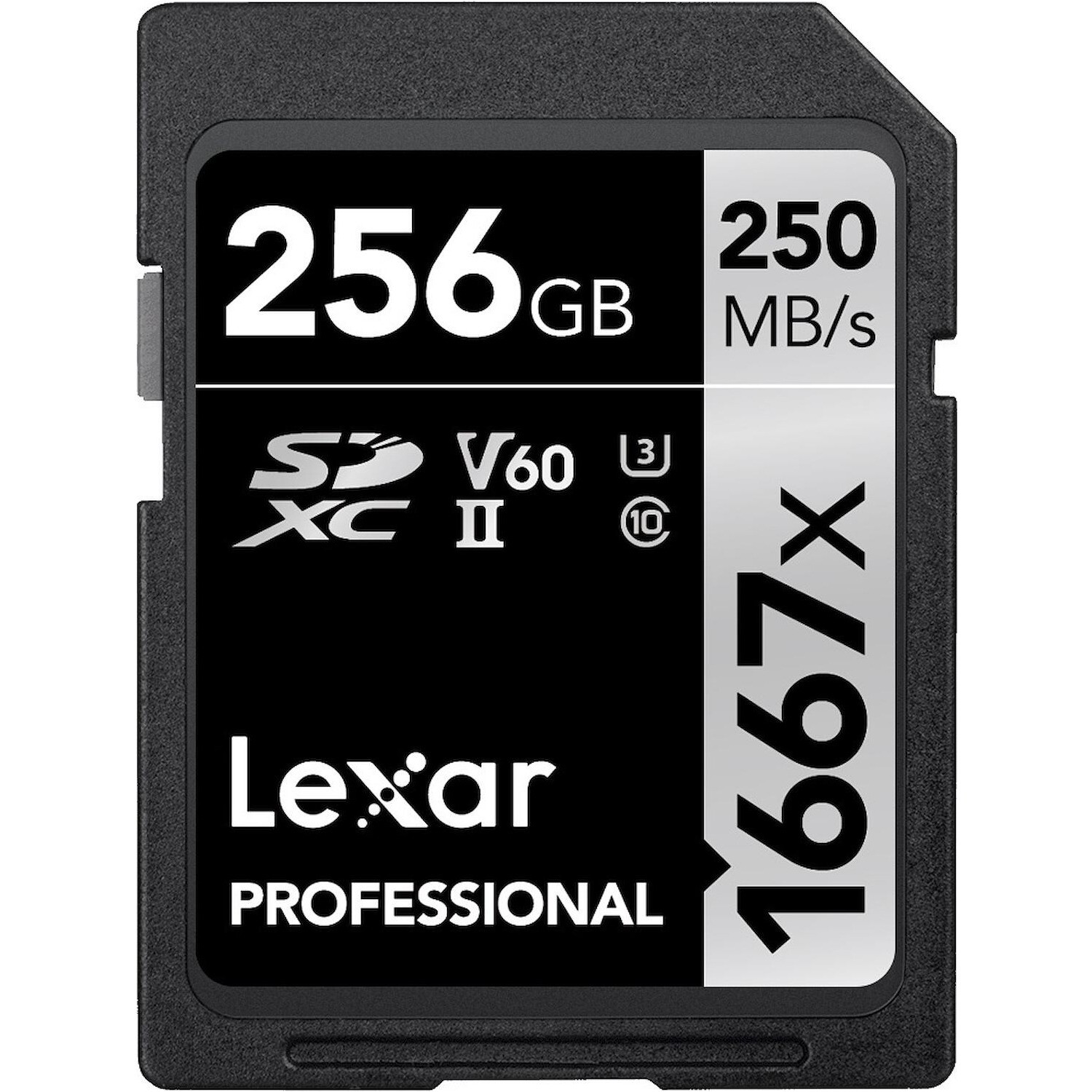 SD Lexar 256GB 1667X SDXC UHS-II C10 V60