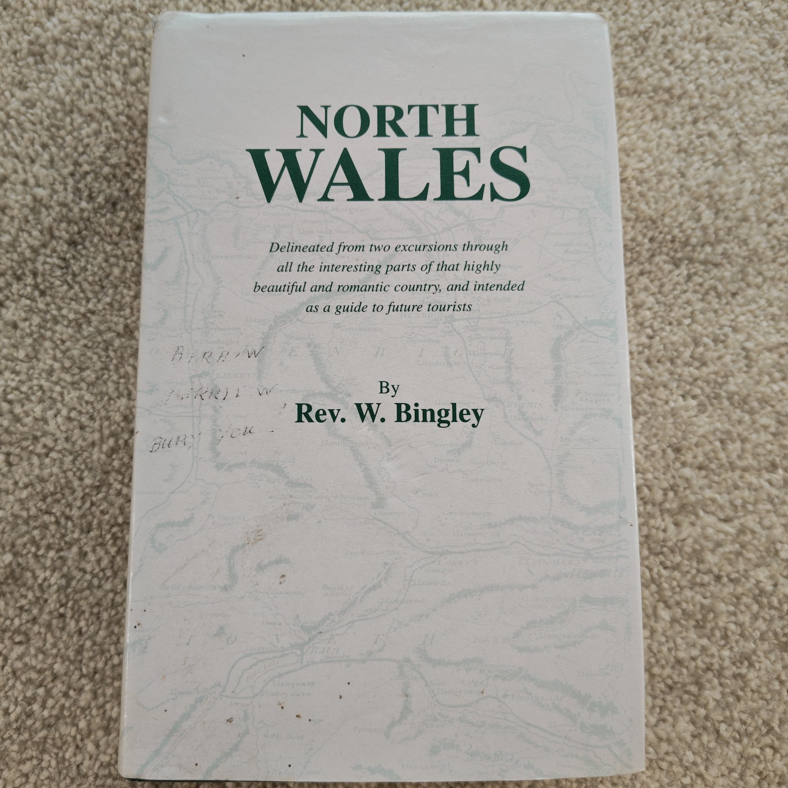 North Wales Rev W Bingley Limited Edition 1814 Facsimile Map Cedric Chivers HC
