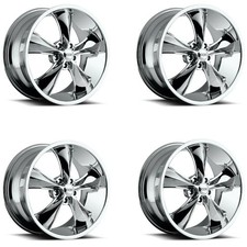 Set 4 20 Foose F105 Legend 20x8.5 5x5 Chrome Plated Wheels 7mm For Chevy Gmc