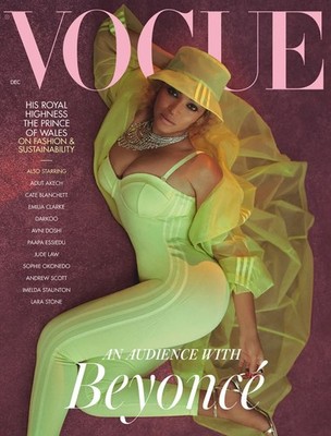Beyonce Vogue Magazine Cover Green Dress Fashion Icon Photo Reprint | eBay