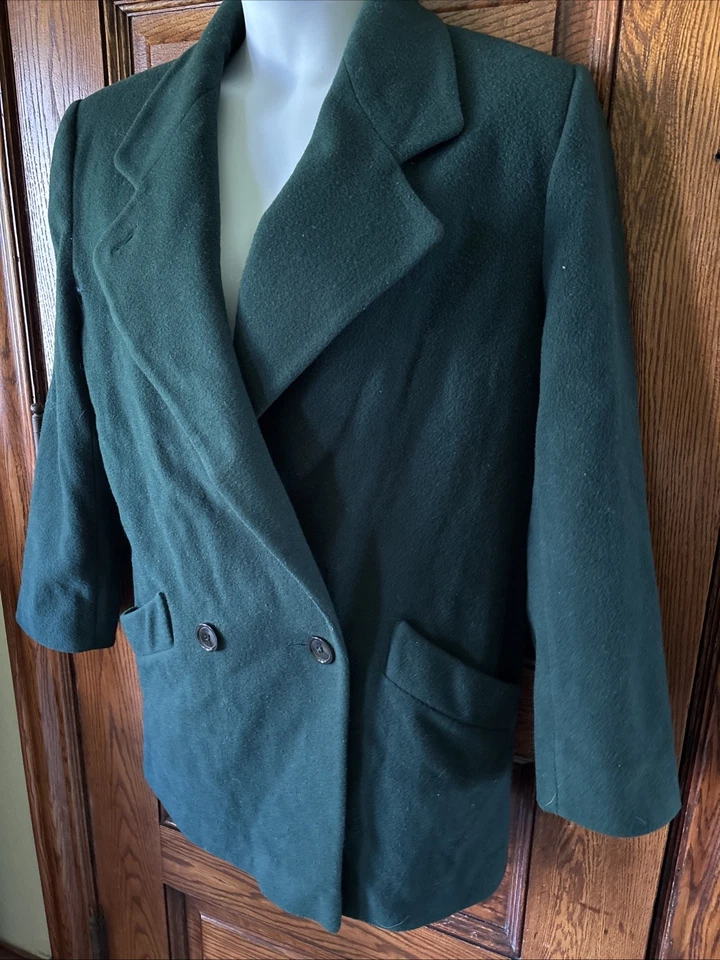 ABRIGO DE COLECCIÓN PRESTON & YORK Dillards Lana NDSU Bison Eagles Packers Verde EE. UU. 14 Foto 2 de 4