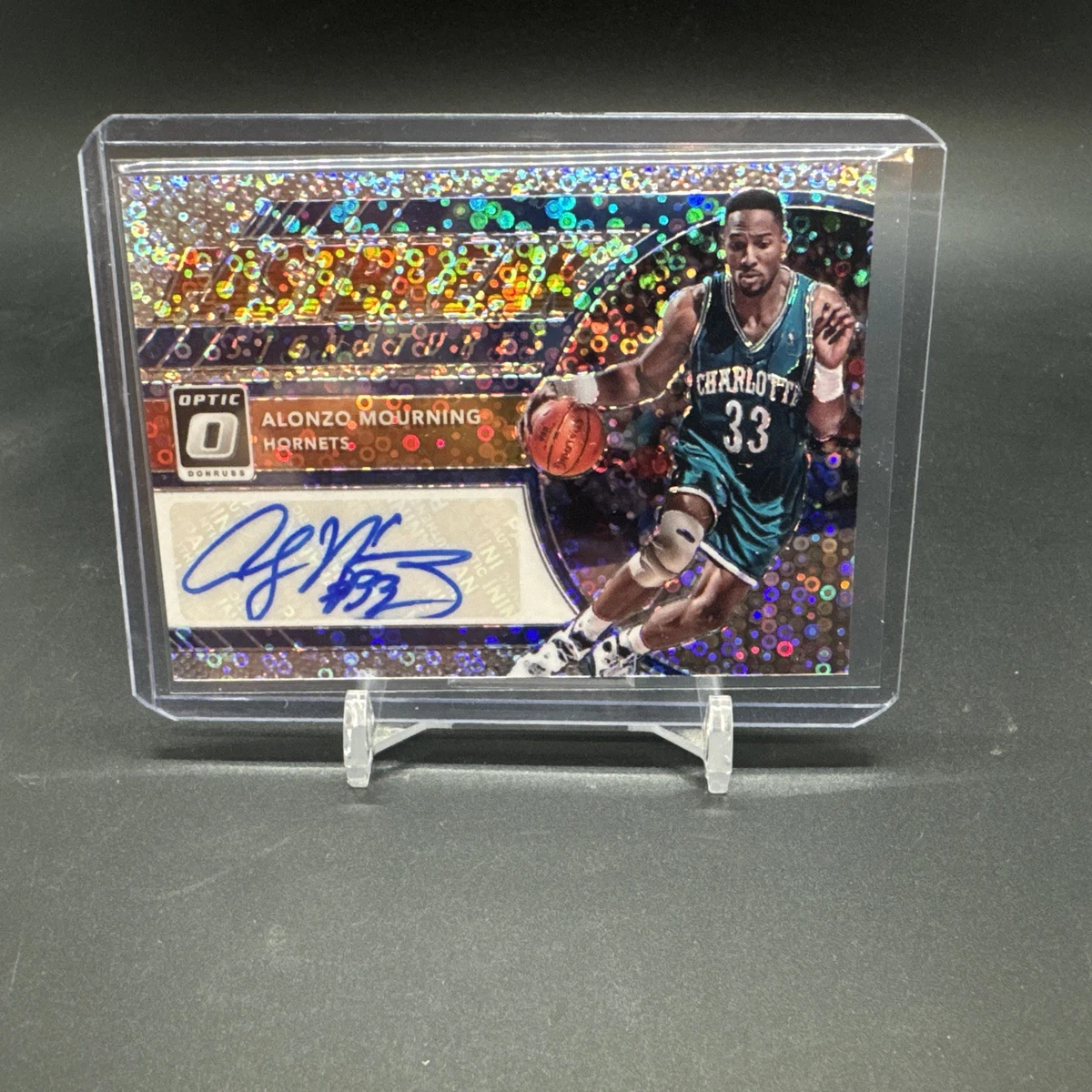 Panini Alonzo Mourning Basketball Autographed Sports Trading Cards