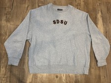 Vtg SDSU Gray Champion Crewneck Y2K San Diego State University Sweater College