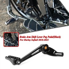 Black Brake Arm Shift Lever Peg Pedal For Harley Davidson Softail 2018-2023 A