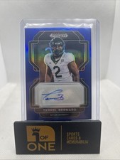 2022 Prizm - Auto Blue #116/149 - Terrel Bernard - Baylor 