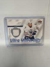 🏒2 color patch! 2007-08 Ultra Uniformity #UJS Jarret Stoll Jersey Game Used NHL