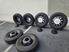 2026 Six 2025 17 Dodge Ram 3500 Laramie Dually Black Oem Alcoa Factory Wheels