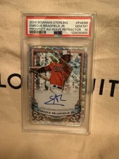 2024 Bowman Sterling Enrique Bradfield Jr Prospect Auto Wave Ref. /125 PSA 10