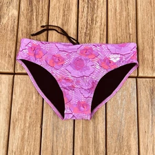 Arena men  Pink ROSE Swim Brief bikini swimwear size 32 34 36 38