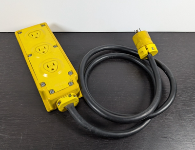 #ad Daniel Woodhead 3 Outlet Multi Tap Box with Cord Tested Works $53.88