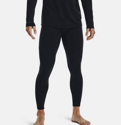 $60 Under Armour Men's ColdGear 1382133 Base 2.0 Baselayer Leggings-Black-Large