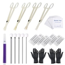 Body Piercing Kit  42pcs Piercing Needles Clamps Kit Mix Needles 12G 14G 16G ...