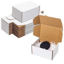Wowxyz White Shipping Boxes 6x4x3" 25 Pack - Corrugated 6x4x3",
