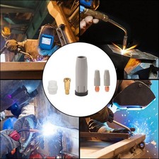 5PCS Welding Nozzles for 24KD Torch Non-Stick Coating 0.9 1.0 1.2mm Aperture