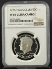 1776-1976-S SILVER PROOF KENNEDY HALF DOLLAR NGC PF69 ULTRA CAMEO