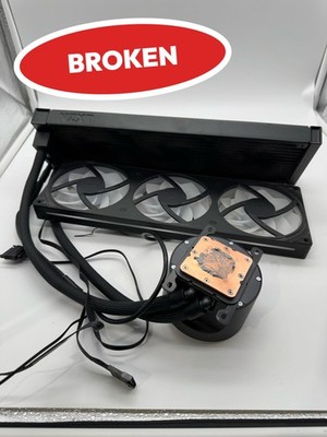 (BROKEN) NZXT Kraken Elite 360 RGB AIO Liquid CPU Cooler- RL-KR36E-B2- Black