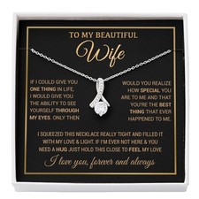 To My Wife Necklace, Christmas Gifts For Women, Anniversary Gift For Wife