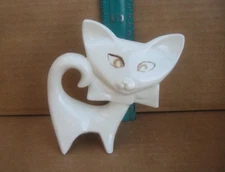 1960s Freeman McFarlin Lipper Mann Flat Face Bowtie Kitty Cat Stylized