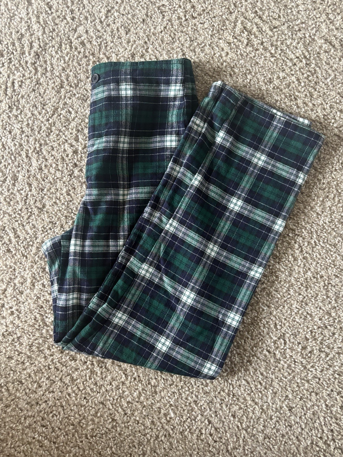 Brandy Melville John Galt Green Navy Plaid Straight Leg High Rise Women’s Pant